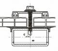Detail spoja Dutinkový - Plný polykarbonát