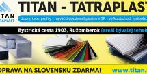 TITAN-Tatraplast Váš spoľahlivý partner!!!